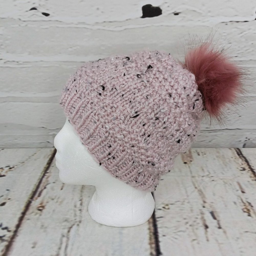 Duncan Street Designs Bulky Fernhill Hand Knit Beanie Hat - Picture 4 of 7
